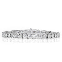 3.52ct Round Brilliant Cut Diamond Tennis Bracelet in 14k White Gold