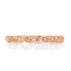 0.14ct Round Brilliant Cut Diamond Band in 14k Rose Gold