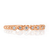0.14ct Round Brilliant Cut Diamond Band in 14k Rose Gold