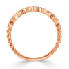 0.14ct Round Brilliant Cut Diamond Band in 14k Rose Gold