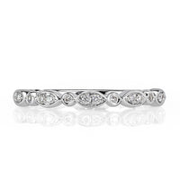0.10ct Round Brilliant Cut Diamond Band in 14k White Gold