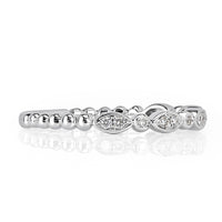 0.10ct Round Brilliant Cut Diamond Band in 14k White Gold