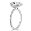 2.87ct Pear Shaped Diamond Engagement Ring