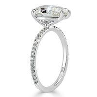 2.87ct Pear Shaped Diamond Engagement Ring