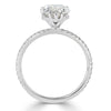 2.87ct Pear Shaped Diamond Engagement Ring