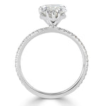 2.87ct Pear Shaped Diamond Engagement Ring