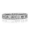 3.20ct Emerald Cut Diamond Eternity Band in Platinum