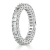 3.20ct Emerald Cut Diamond Eternity Band in Platinum