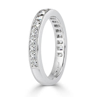 1.05ct French Cut Diamond Wedding Band in 18k White Gold