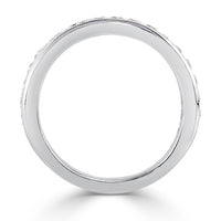 1.05ct French Cut Diamond Wedding Band in 18k White Gold