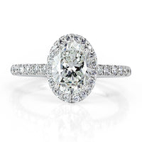 2.16ct Oval Cut Diamond Engagement Ring