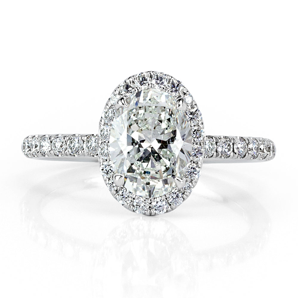 2.16ct Oval Cut Diamond Engagement Ring