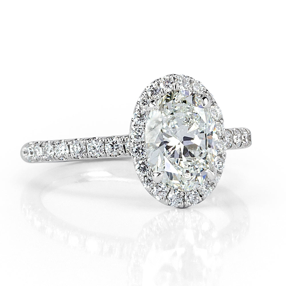 2.16ct Oval Cut Diamond Engagement Ring