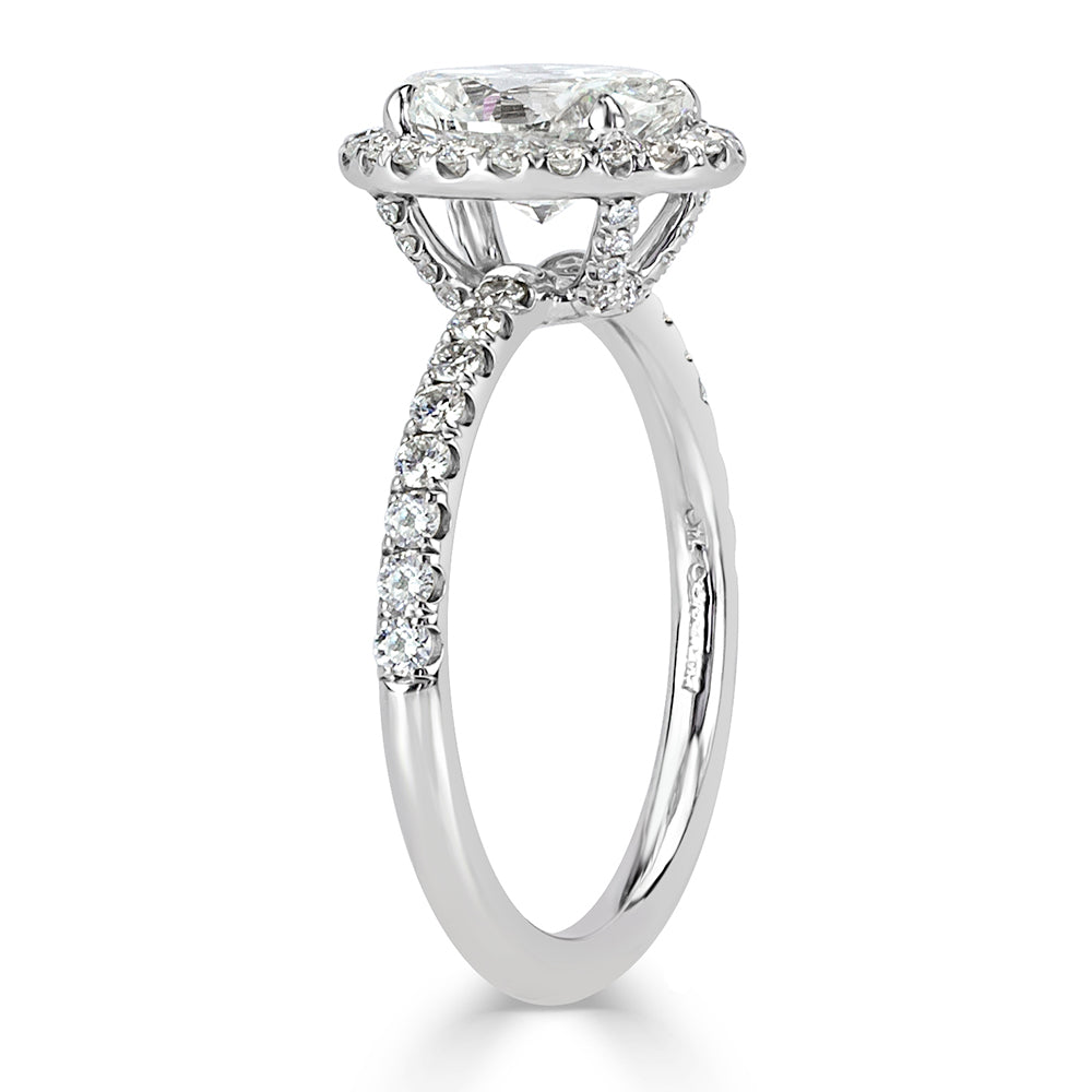 2.16ct Oval Cut Diamond Engagement Ring