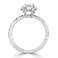 2.16ct Oval Cut Diamond Engagement Ring