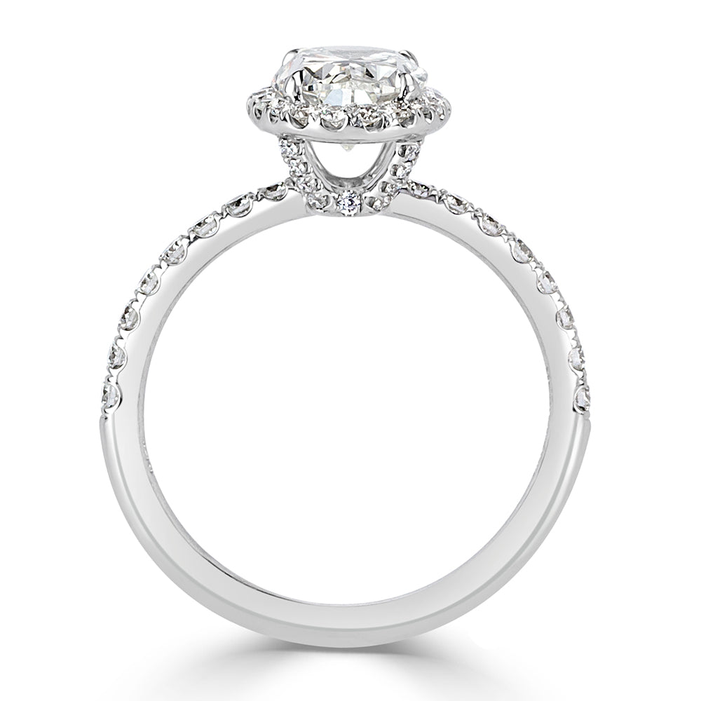2.16ct Oval Cut Diamond Engagement Ring