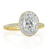 2.18ct Oval Cut Diamond Engagement Ring