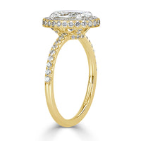 2.18ct Oval Cut Diamond Engagement Ring