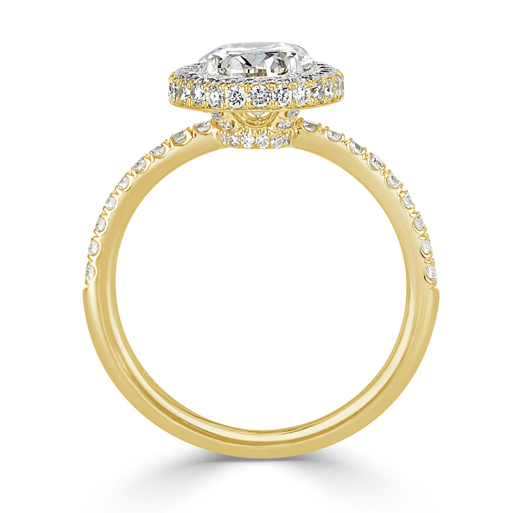 2.18ct Oval Cut Diamond Engagement Ring