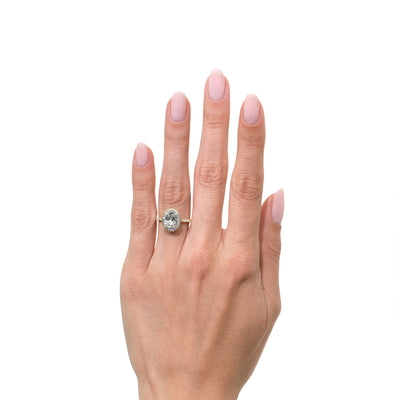 2.18ct Oval Cut Diamond Engagement Ring