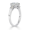 2.00ct Asscher Cut Diamond Three-Stone Diamond Ring