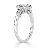 2.00ct Asscher Cut Diamond Three-Stone Diamond Ring