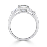 2.00ct Asscher Cut Diamond Three-Stone Diamond Ring