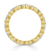 2.60ct Oval Cut Diamond Eternity Band in 18k Yellow Gold