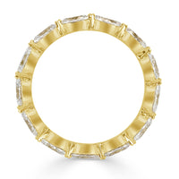 2.60ct Oval Cut Diamond Eternity Band in 18k Yellow Gold