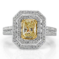 2.22ct Radiant Cut Diamond Engagement Ring