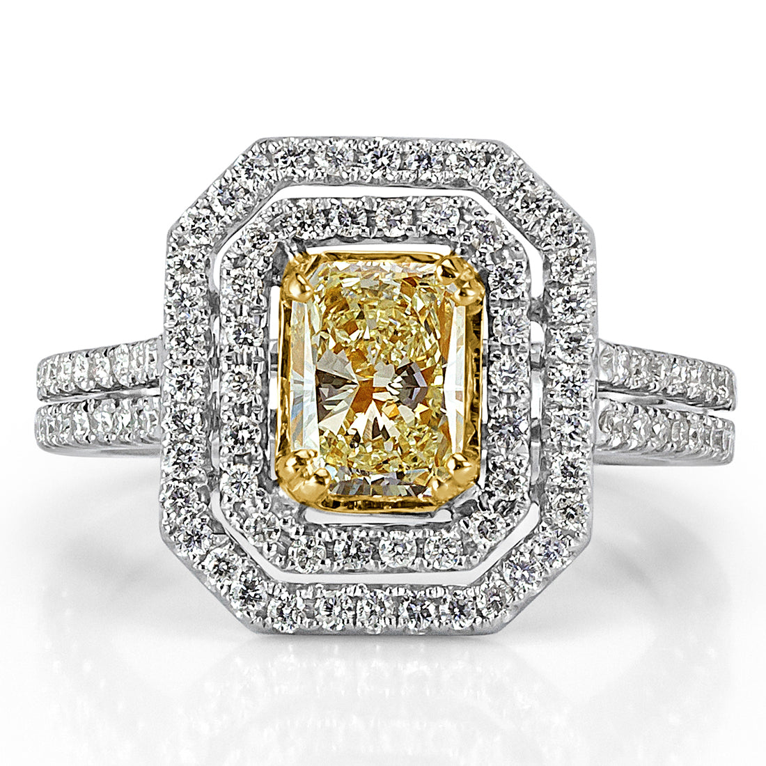 2.22ct Radiant Cut Diamond Engagement Ring