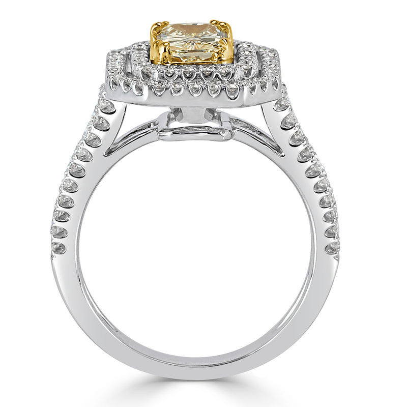 2.22ct Radiant Cut Diamond Engagement Ring