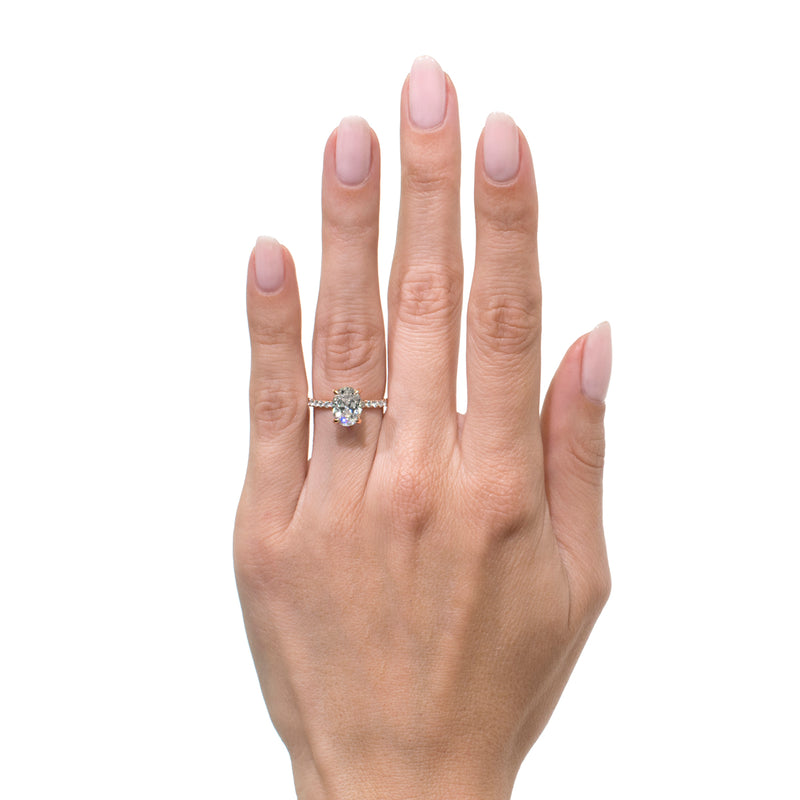 2.30ct Oval Cut Diamond Engagement Ring