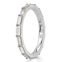 1.50ct Baguette Cut Diamond Eternity Band in 18k White Gold