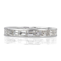 2.10ct Baguette Cut Diamond Eternity Band in 18k White Gold