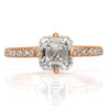 2.09ct Asscher Cut Diamond Engagement Ring