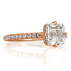 2.09ct Asscher Cut Diamond Engagement Ring