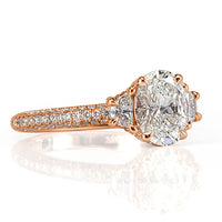 1.90ct Oval Cut Diamond Engagement Ring