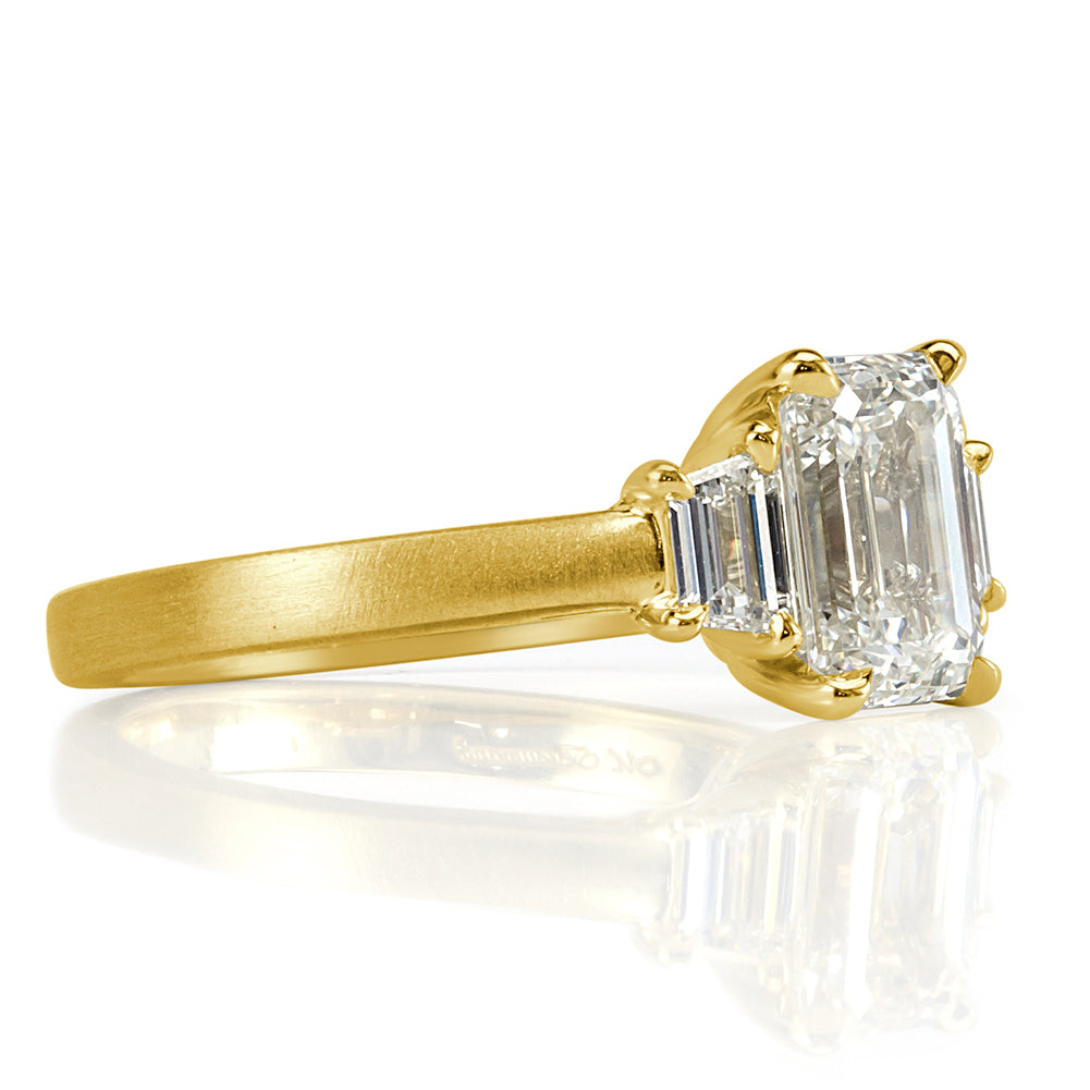 2.00ct Emerald Cut Diamond Engagement Ring