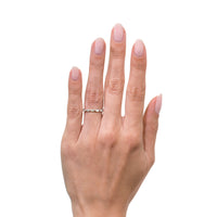 0.65ct Marquise Cut Diamond Wedding Band in 18k White Gold