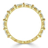 0.65ct Marquise Cut Diamond Wedding Band in 18k Yellow Gold