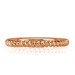 0.30ct Round Brilliant Cut Diamond Twisted Rope Wedding Band in 18k Rose Gold