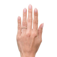 0.30ct Round Brilliant Cut Diamond Twisted Rope Wedding Band in 18k Yellow Gold