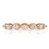 0.90ct Marquise Cut Diamond Eternity Band in 18k Rose Gold
