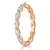 0.90ct Marquise Cut Diamond Eternity Band in 18k Rose Gold