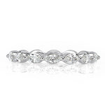 0.90ct Marquise Cut Diamond Eternity Band in 18k White Gold