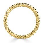 Twisted Rope Wedding Band in 18k Yellow Gold