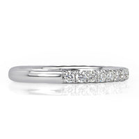 0.45ct Round Brilliant Cut Diamond Wedding Band in 18K White Gold