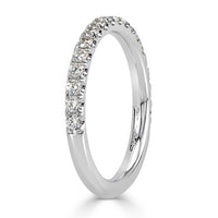 0.45ct Round Brilliant Cut Diamond Wedding Band in 18K White Gold