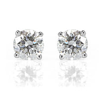 1.60ct Round Brilliant Cut Diamond Stud Earrings